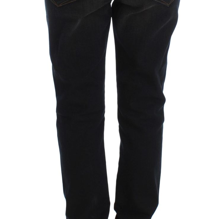 Ermanno Scervino Blue Wash Cotton Boyfriend Jeans