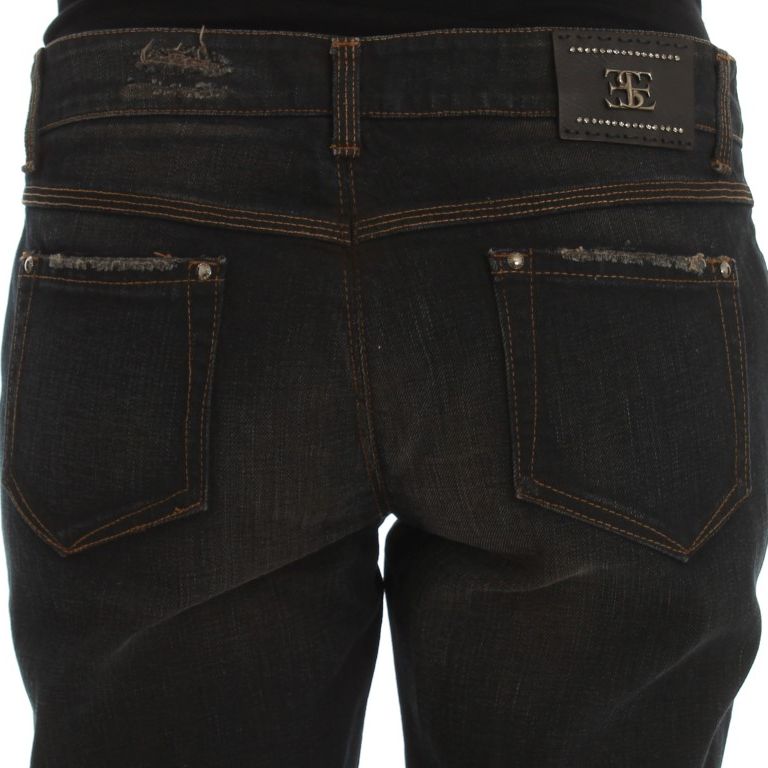 Ermanno Scervino Blue Wash Cotton Boyfriend Jeans