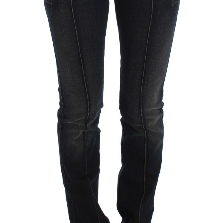 Ermanno Scervino Blue Wash Cotton Slim Fit Jeans