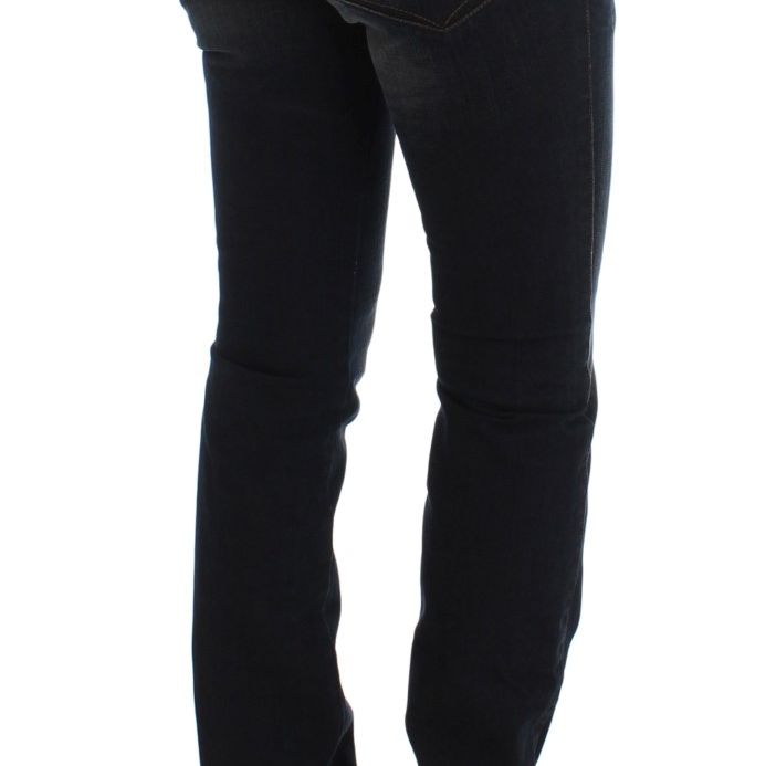 Ermanno Scervino Blue Wash Cotton Slim Fit Jeans
