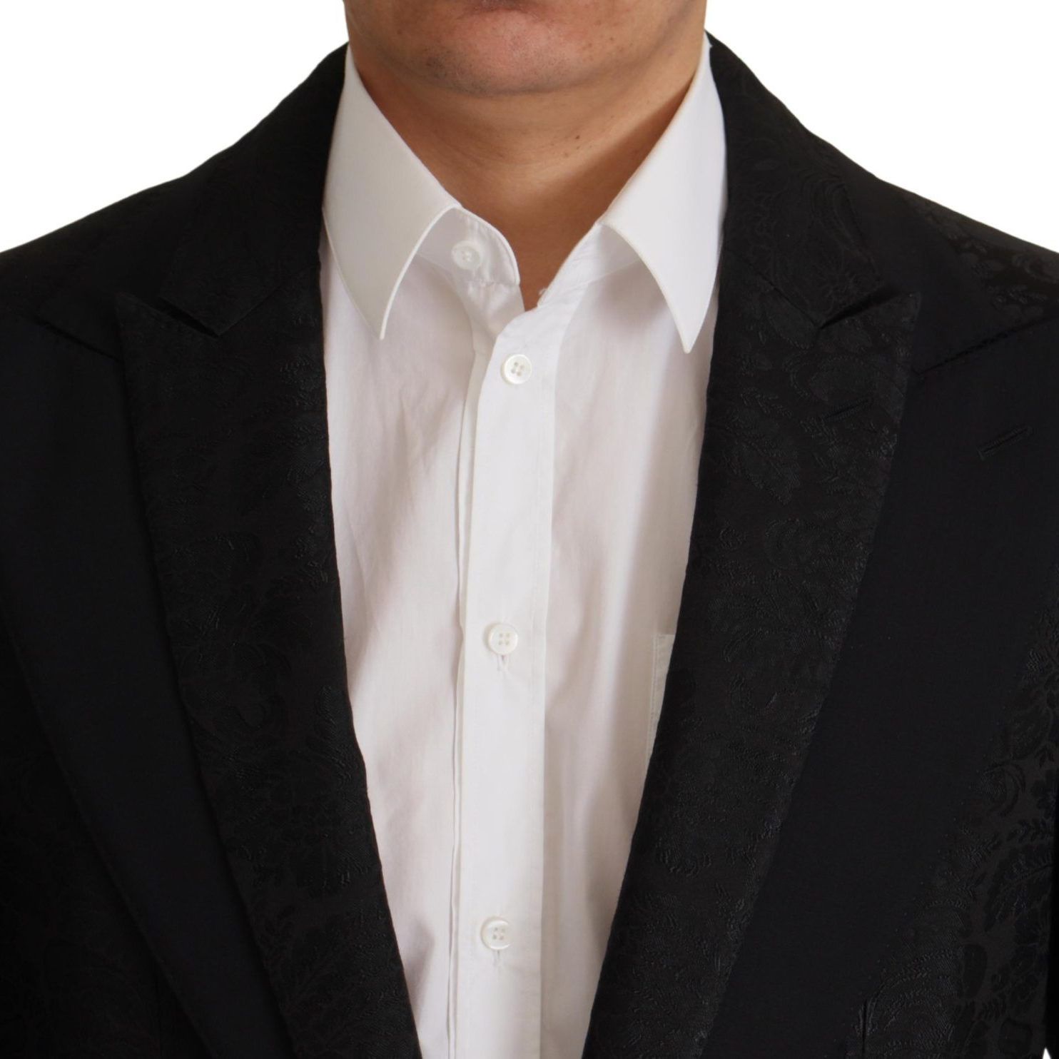 Dolce & Gabbana Black Polyester Formal 2 Piece MARTINI Suit