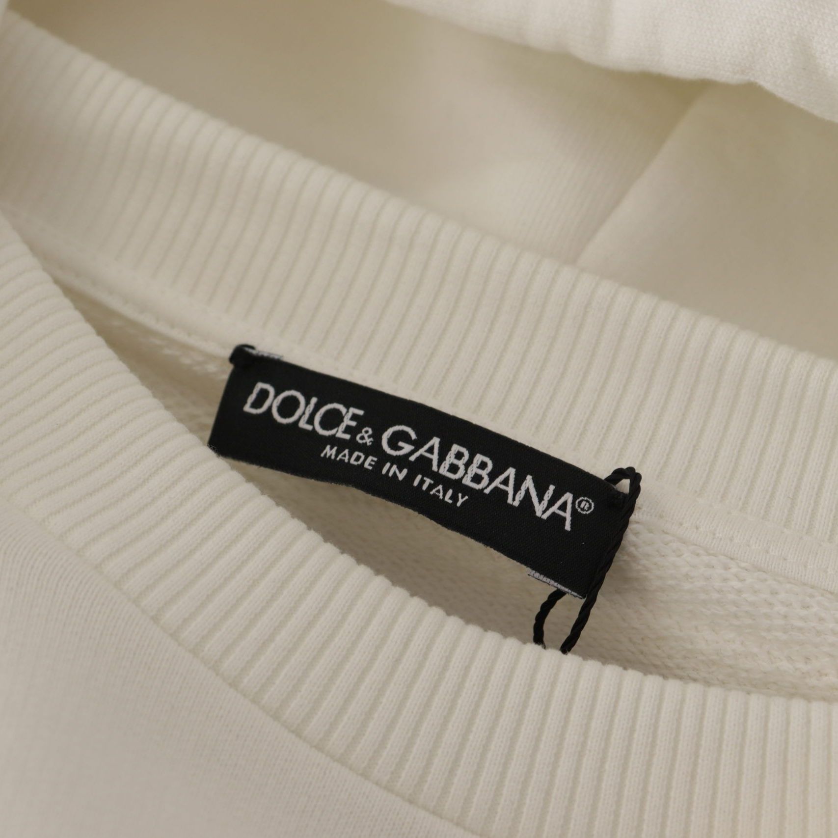 Dolce & Gabbana White Hoodie Pullover Embroidered Sweater