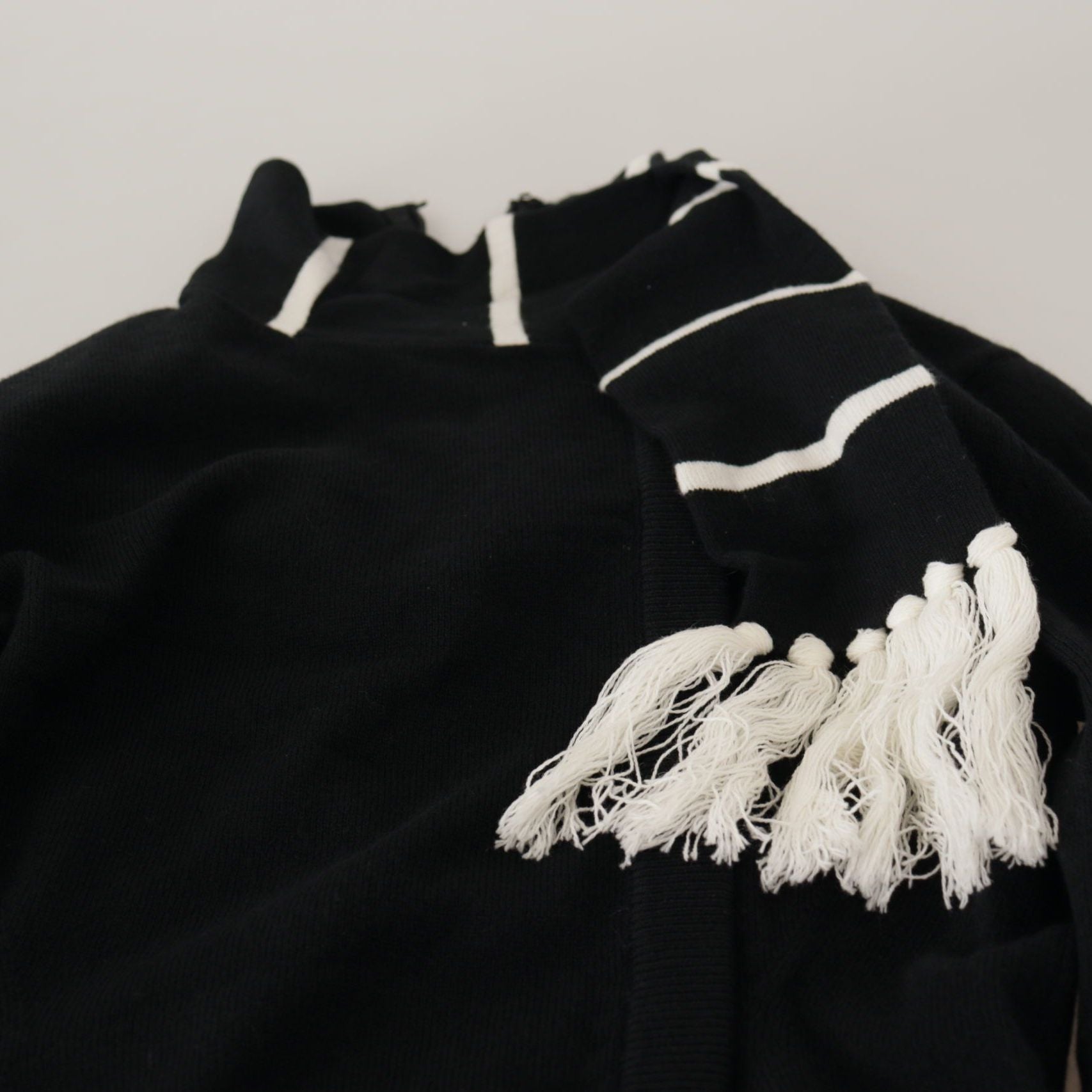 Dolce & Gabbana Black Cashmere Turtleneck Pullover Sweater