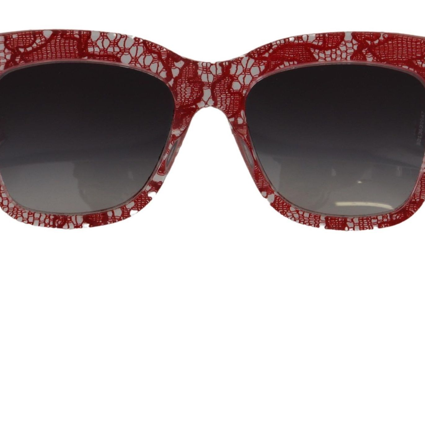 Dolce & Gabbana Red Lace Acetate Rectangle Shades DG4231Sunglasses