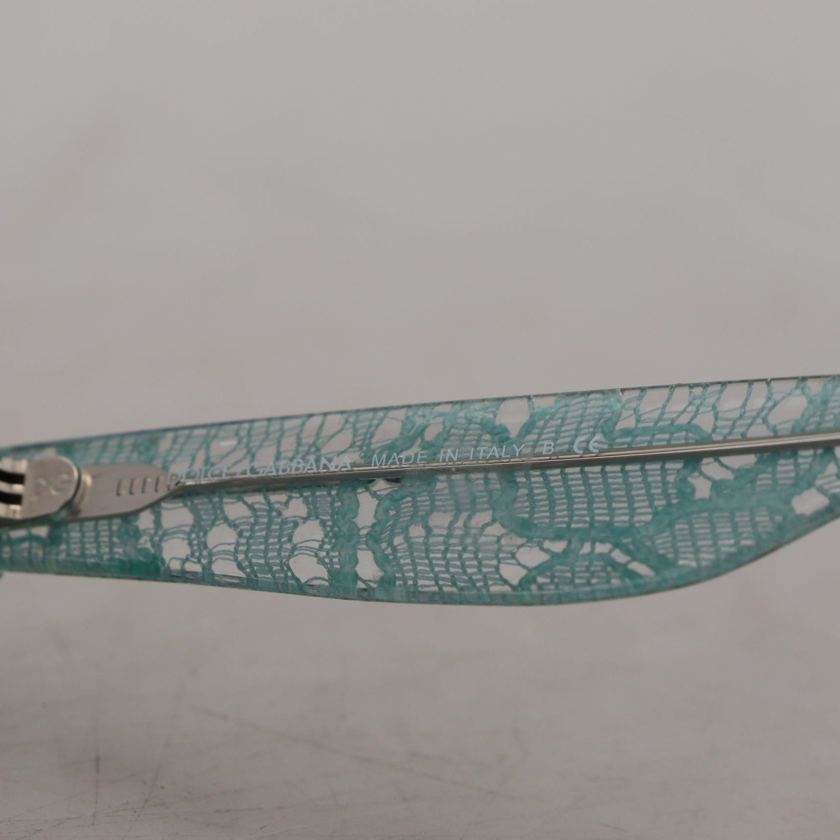 Dolce & Gabbana Blue Lace Acetate Crystal Round DG4190 Sunglasses