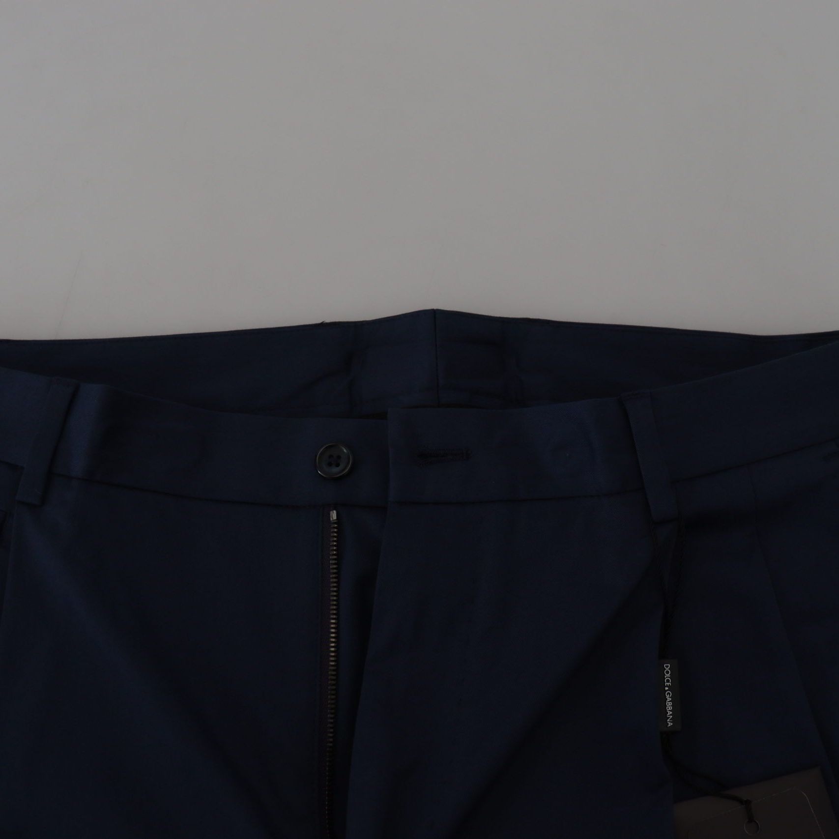Dolce & Gabbana Blue Chinos Cotton Stretch Casual Shorts