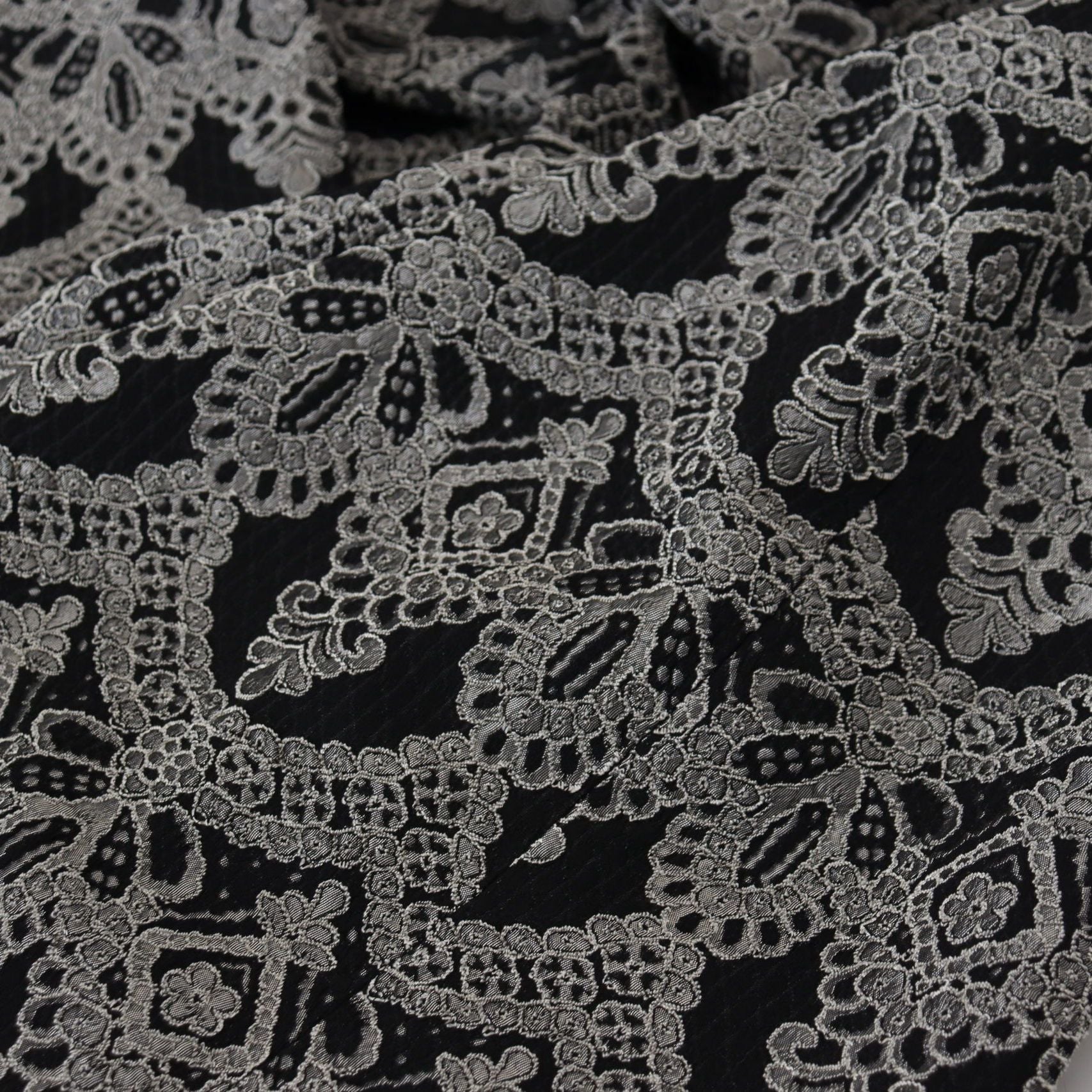 Dolce & Gabbana Black Gray Jacquard Sheath Bodycon Dress