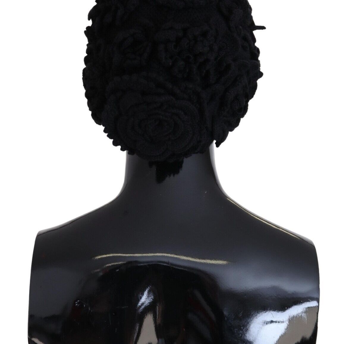 Dolce & Gabbana Black Wool Knit Winter Beanie Hat