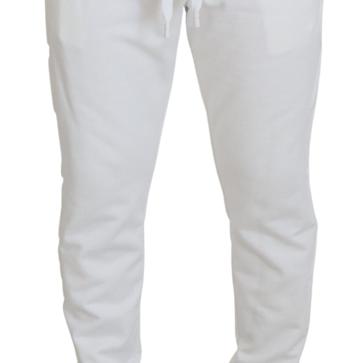 Dolce & Gabbana White Sport Logo Cotton Sweatpants Trousers Pants