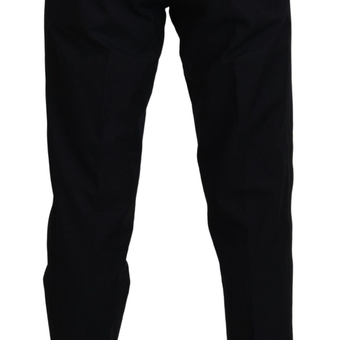 Dolce & Gabbana Black Chino Formal Cotton Pants