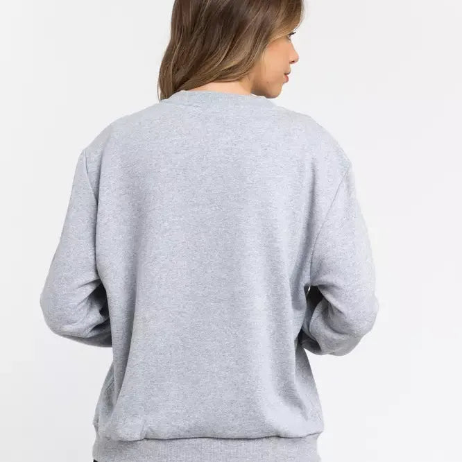 Trussardi Gray Cotton Women Sweatshirt