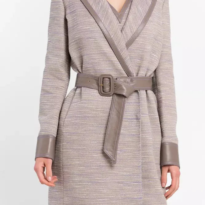 Trussardi Beige Cotton Women Coat