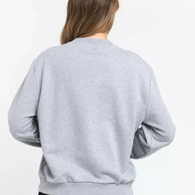 Trussardi Gray Cotton Women Sweatshirt