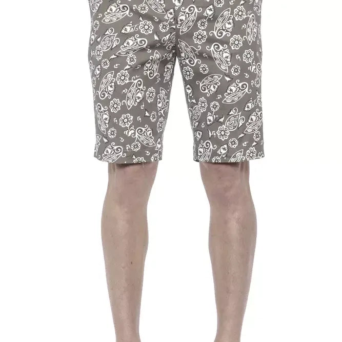 PT Torino Green Cotton Men Bermuda Short