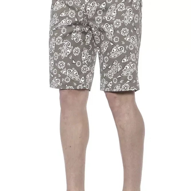 PT Torino Green Cotton Men Bermuda Short