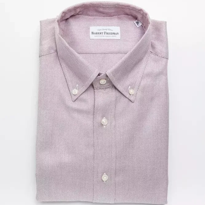 Robert Friedman Red Cotton Men's Shirt