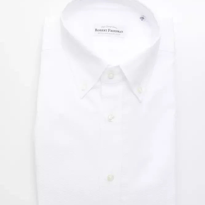 Robert Friedman White Cotton Men's Shirt