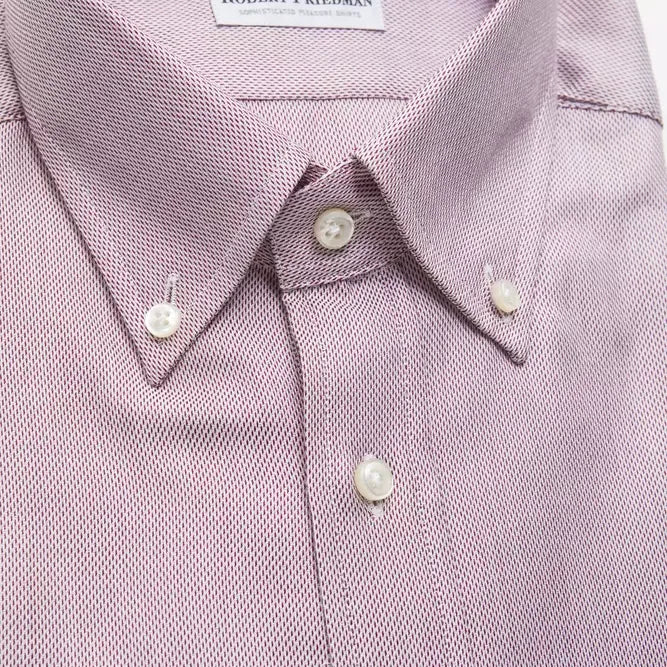 Robert Friedman Red Cotton Men's Shirt