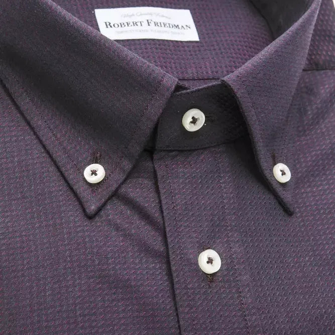 Robert Friedman Black Cotton Men's Shirt