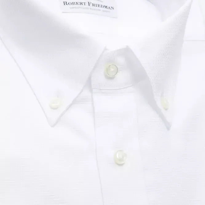 Robert Friedman White Cotton Men's Shirt
