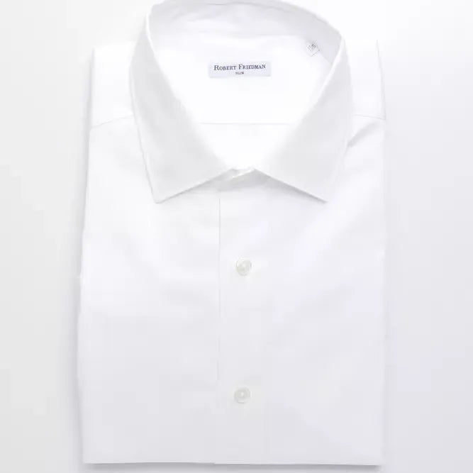 Robert Friedman White Cotton Men Shirt