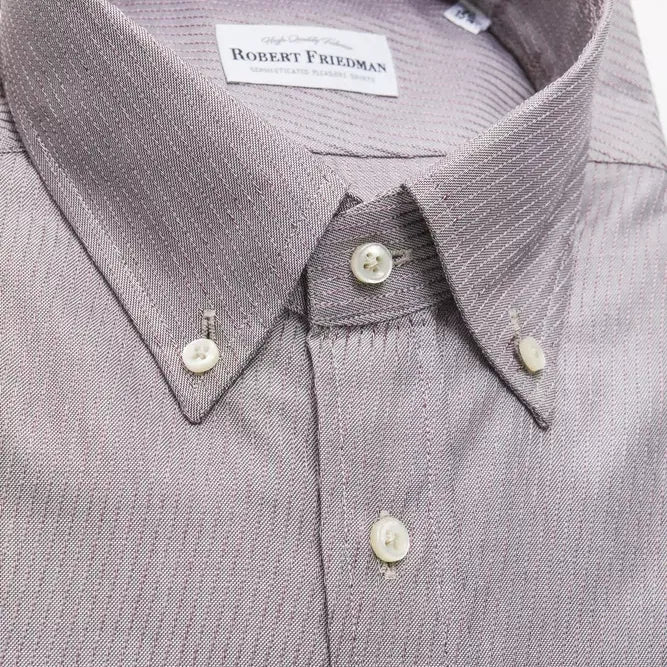Robert Friedman Beige Cotton Men Shirt