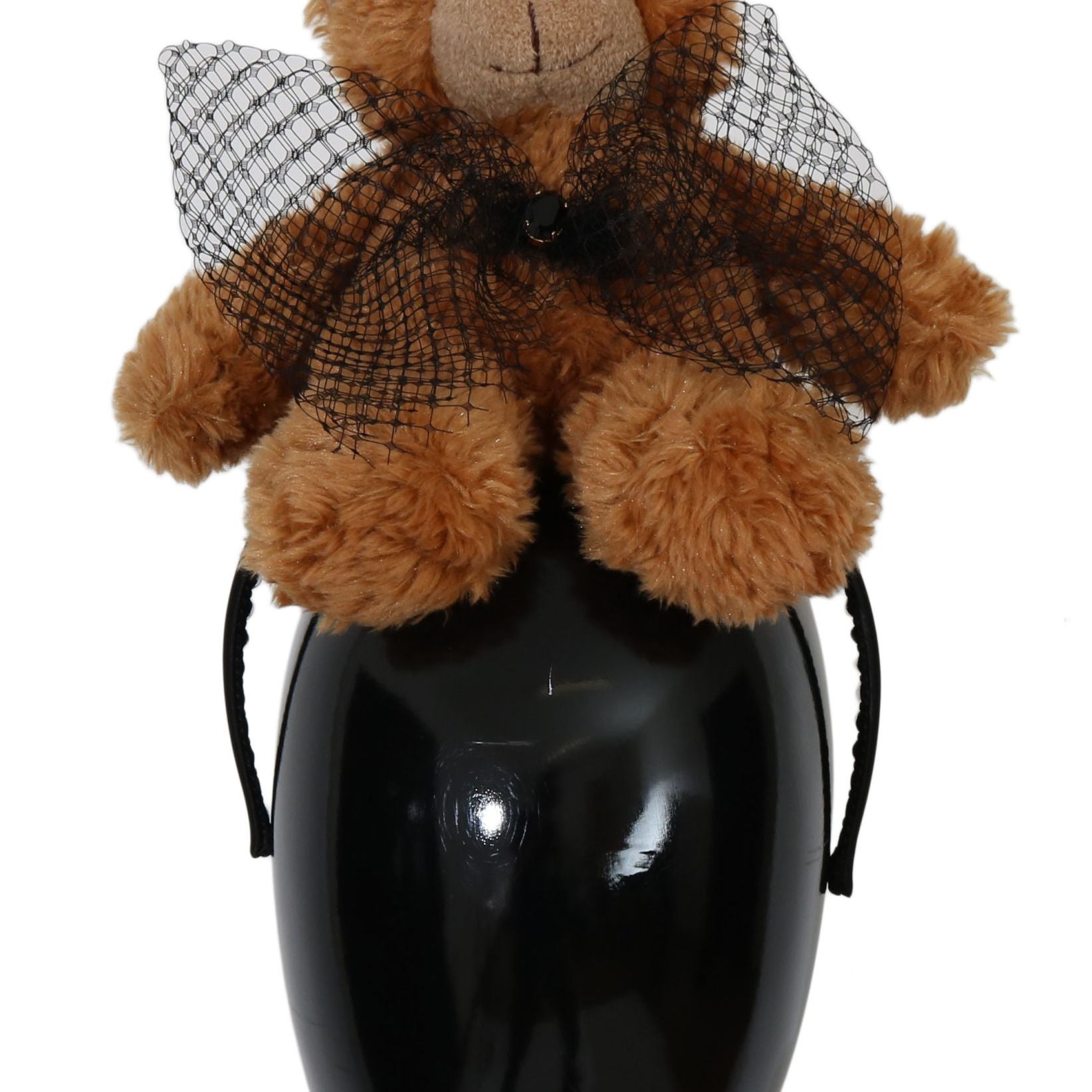 Dolce & Gabbana Teddy Bear Gold Crystal Crown Tiara Diadem Hair Band