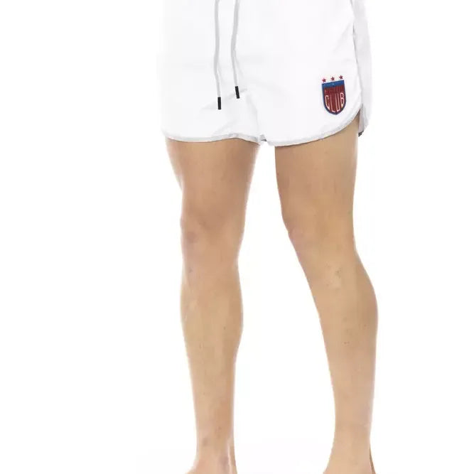 Bikkembergs White Polyester Men's Swim Short