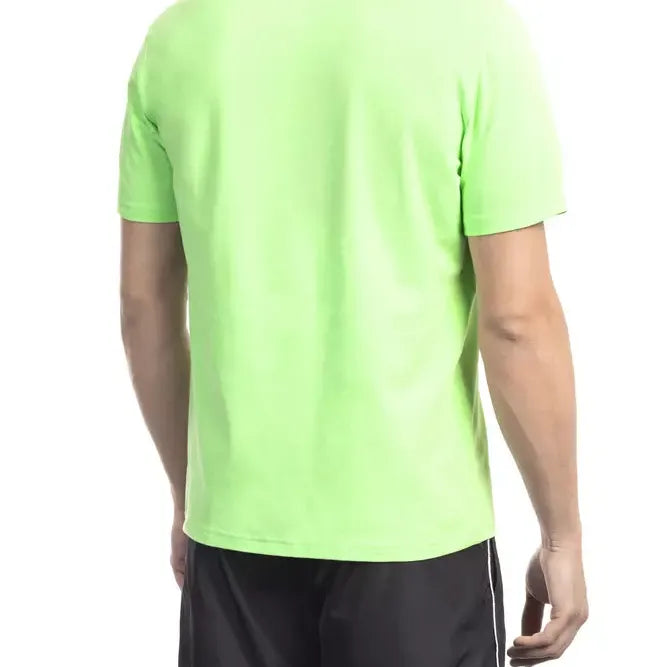 Bikkembergs Green Cotton Men T-Shirt