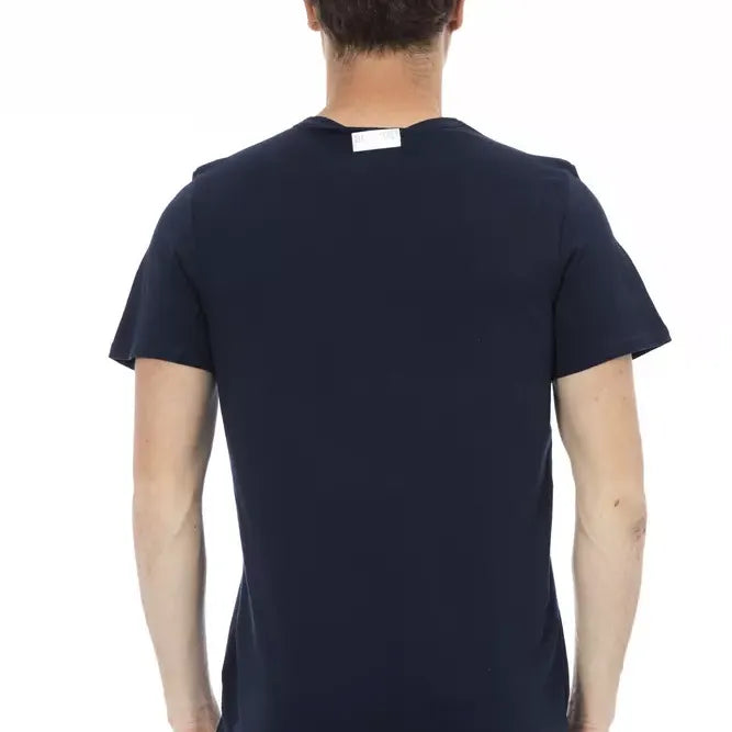 Bikkembergs Blue Cotton Men T-Shirt
