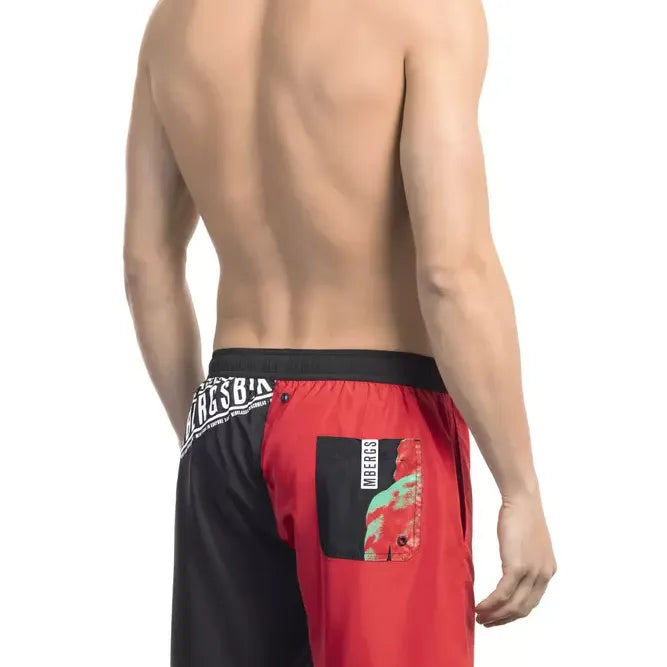Bikkembergs Red Polyester Men's Swim Short