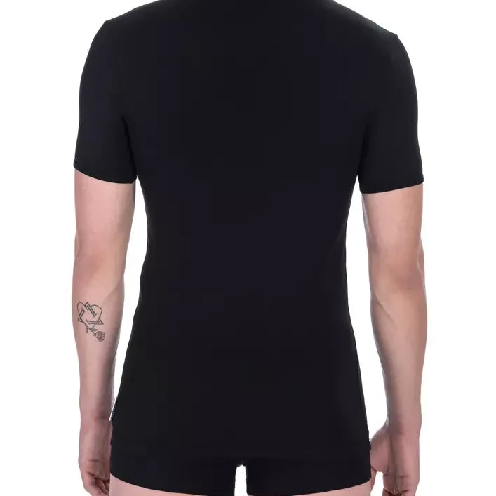 Bikkembergs Black Cotton Men T-Shirt Twin Pack