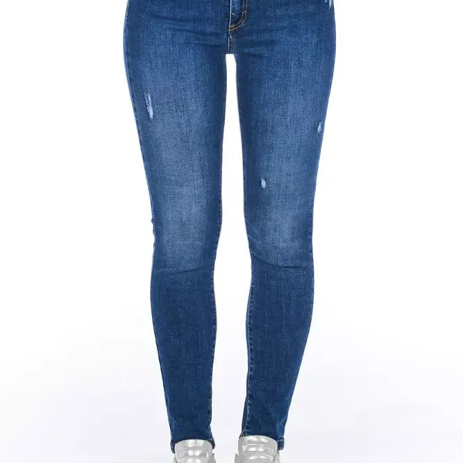 Frankie Morello Blue Denim Women Jeans