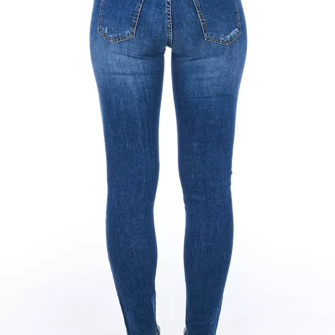 Frankie Morello Blue Denim Women Jeans