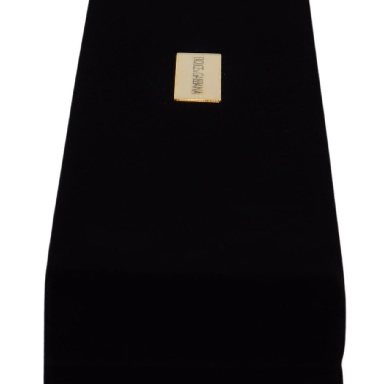 Dolce & Gabbana Black Velvet Logo Plaque Storage Bracelet Jewelry Box