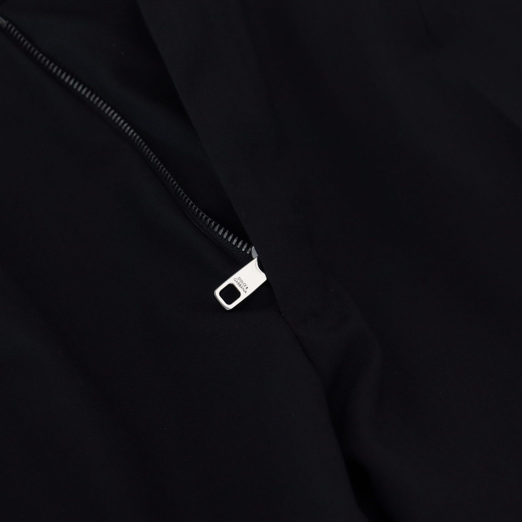 Dolce & Gabbana Black Polyester Chino Formal Pants