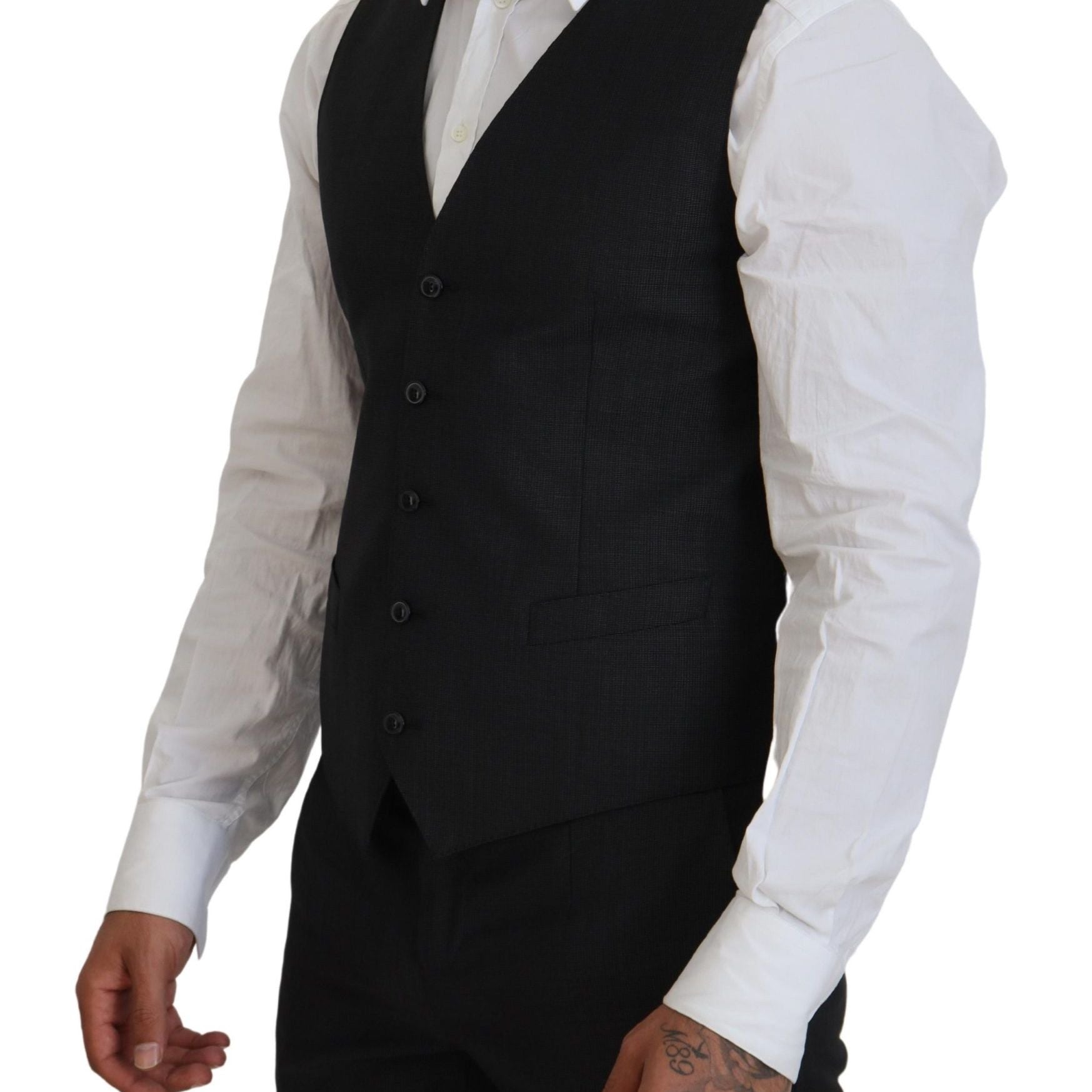 Dolce & Gabbana Gray MARTINI 3 Piece Slim Fit Suit