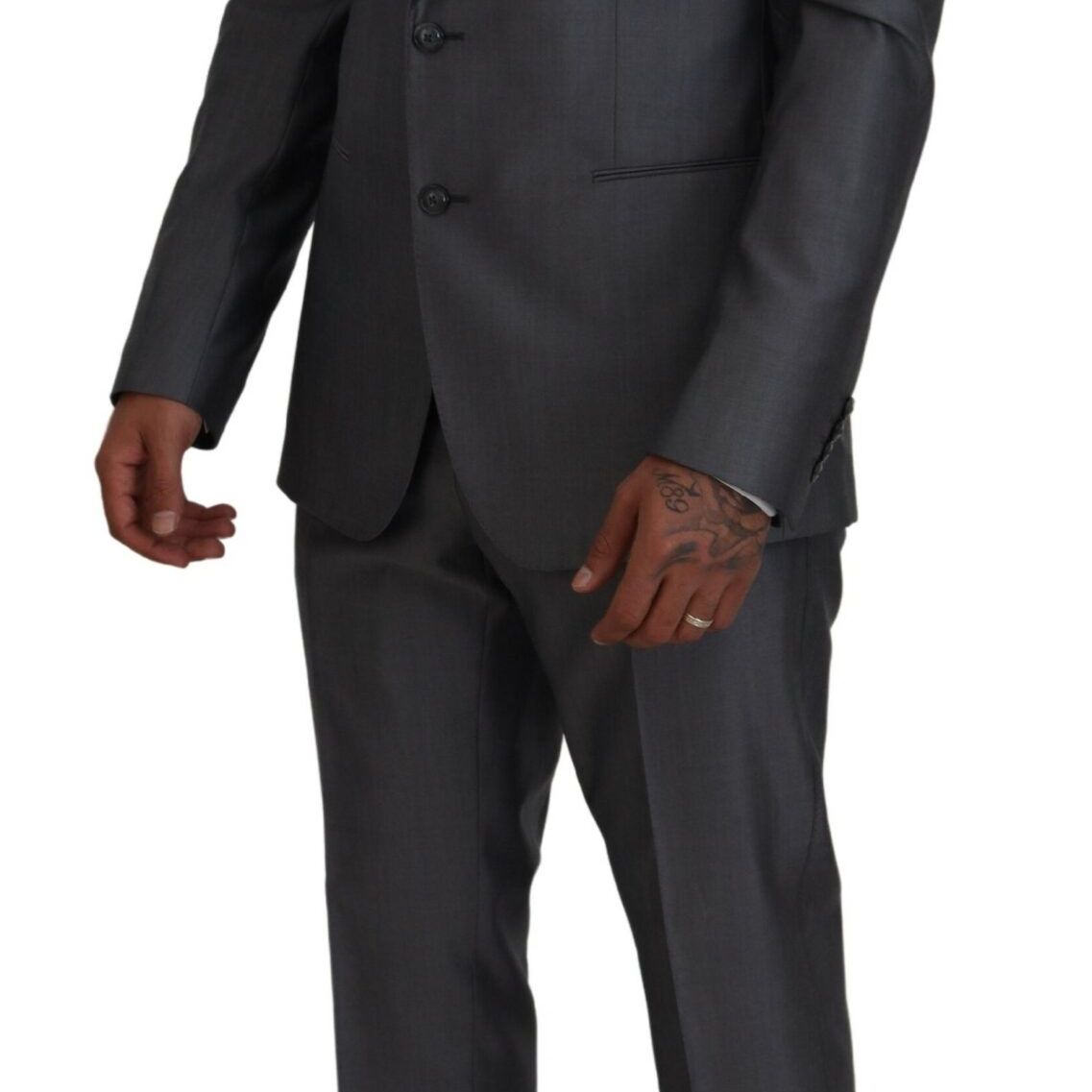 Dolce & Gabbana Gray SICILIA 3 Piece Slim Fit Suit