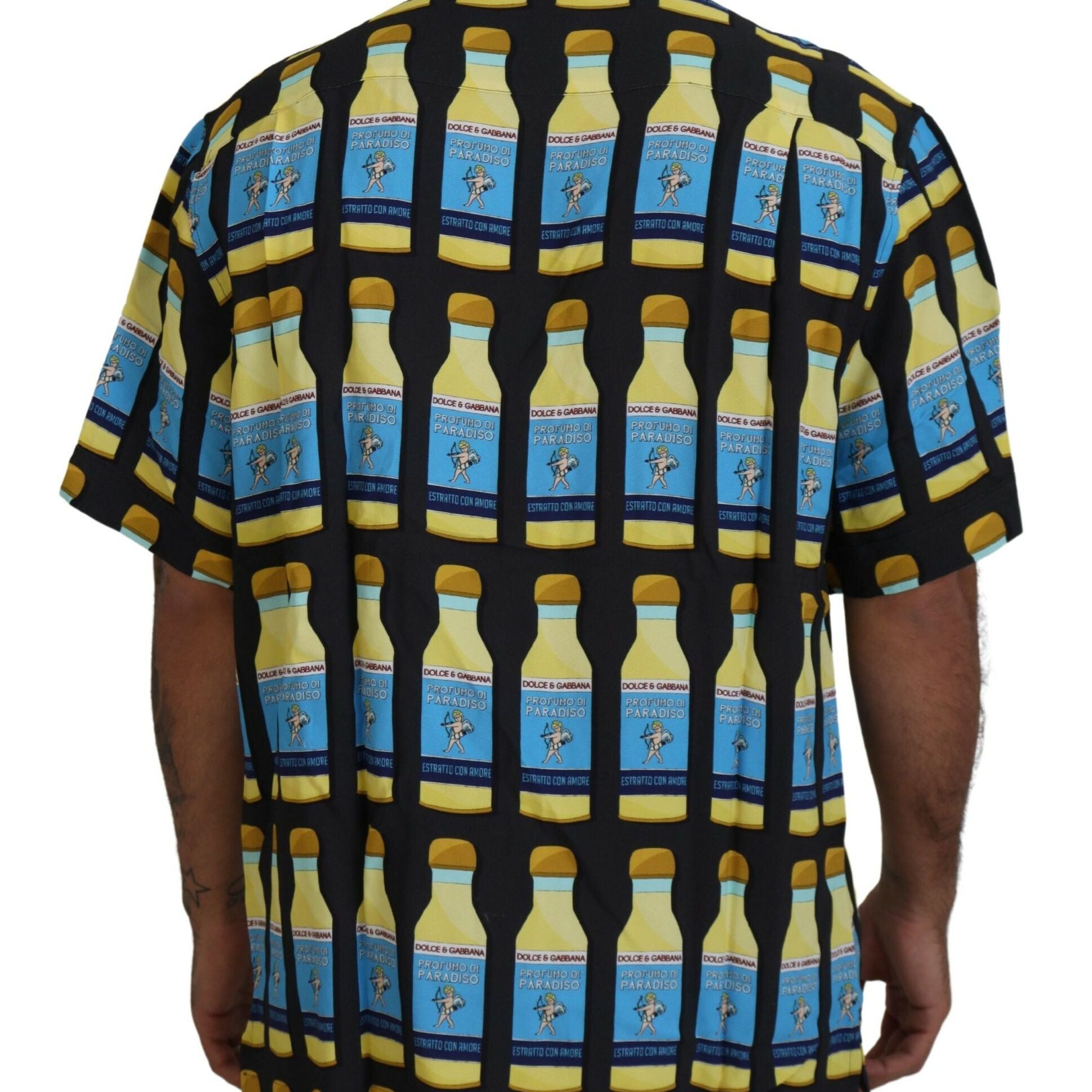 Dolce & Gabbana Multicolor Printed Viscose Casual Shirt