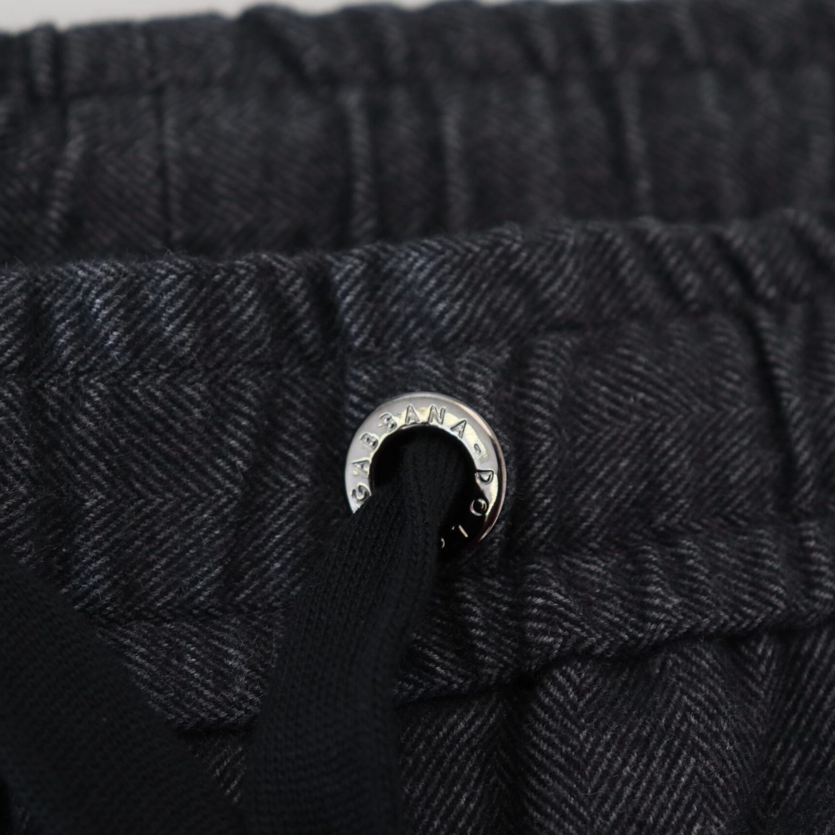 Dolce & Gabbana Grey Cotton Tapered Cotton Pants