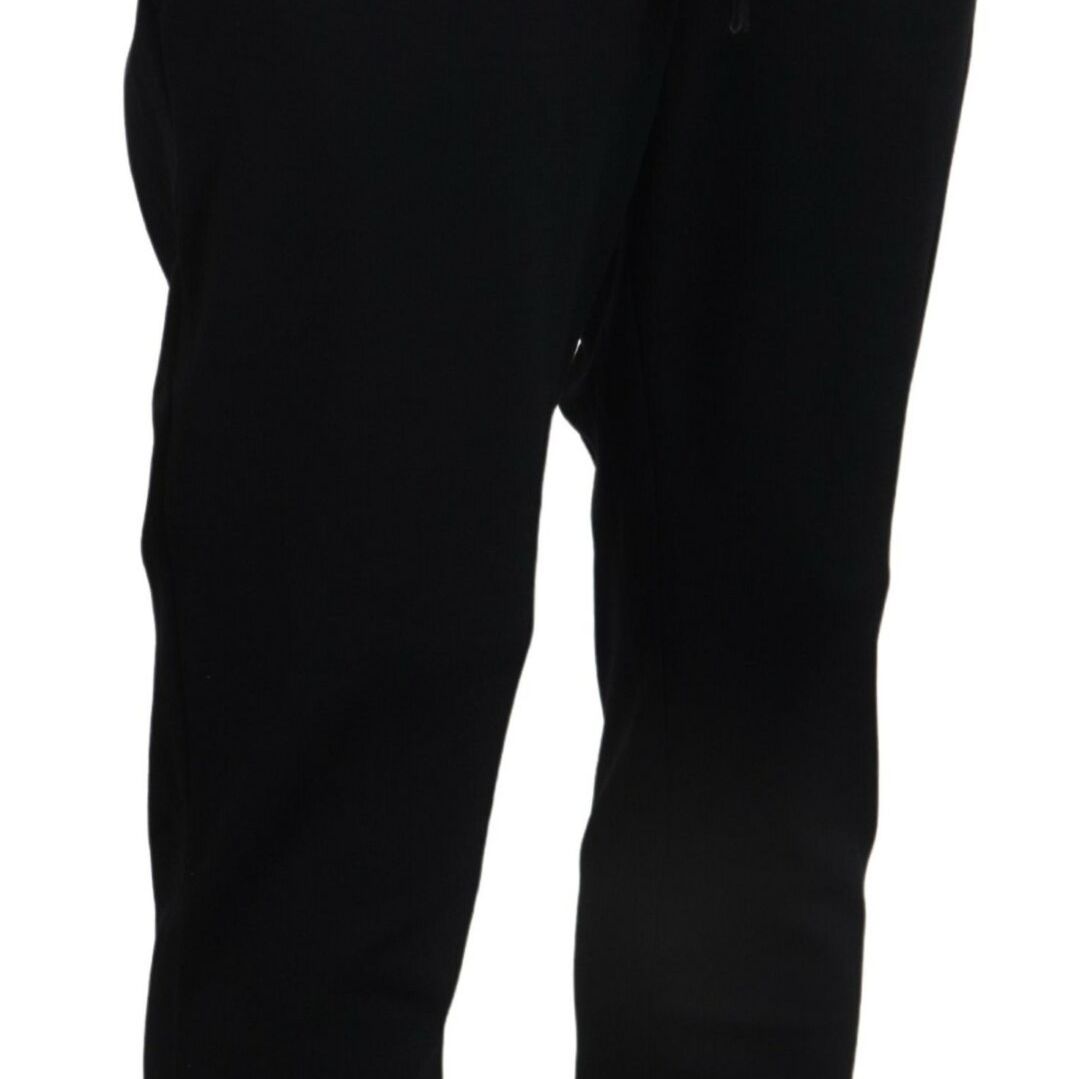 Dolce & Gabbana Black Mens Sport Wool Sweatpants Pants