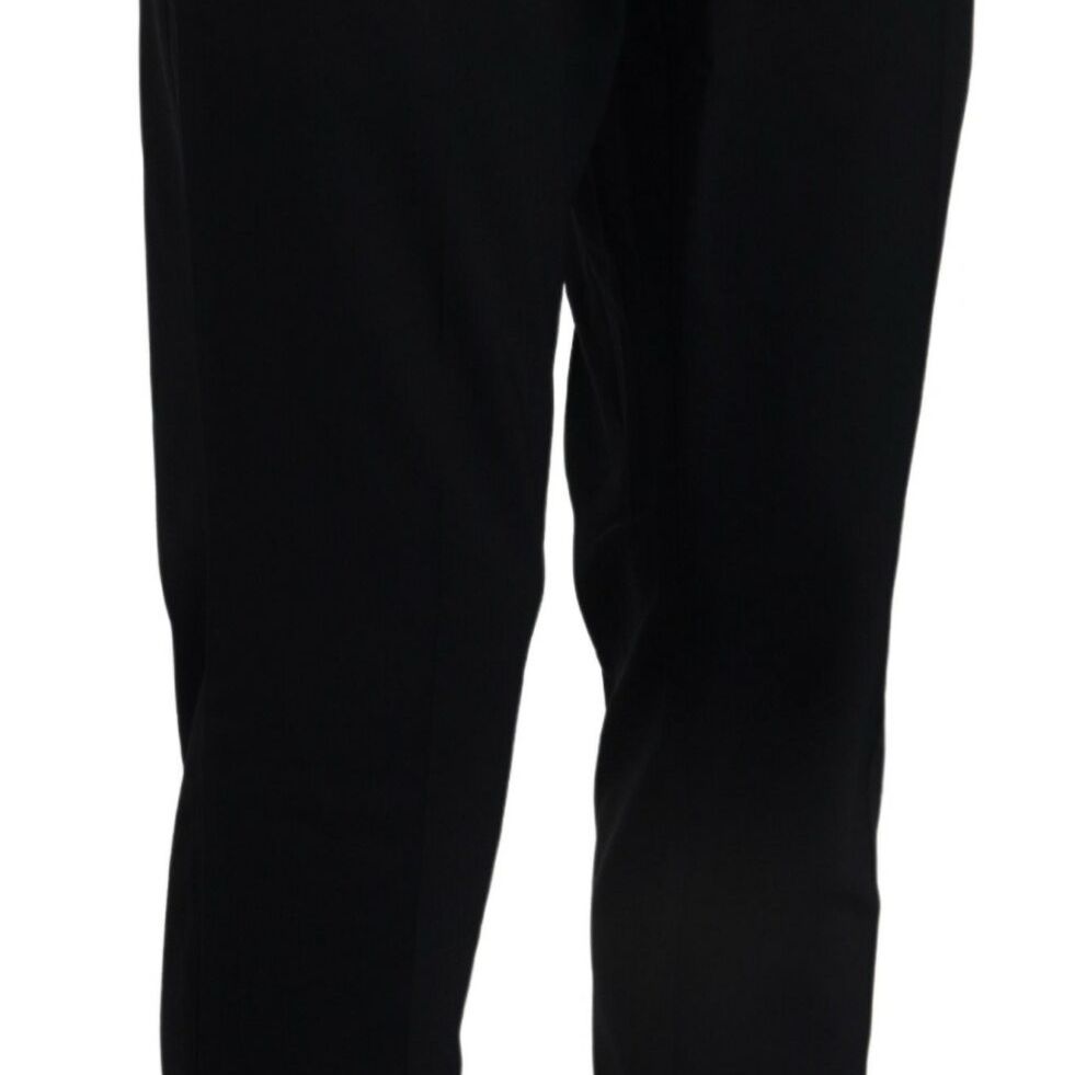 Dolce & Gabbana Blue Wool Stretch Dress Formal Slim Fit Pant