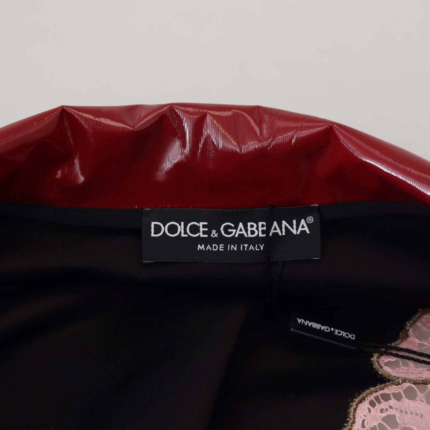 Dolce & Gabbana Maroon Floral Full Zip Polyester Women Jacket