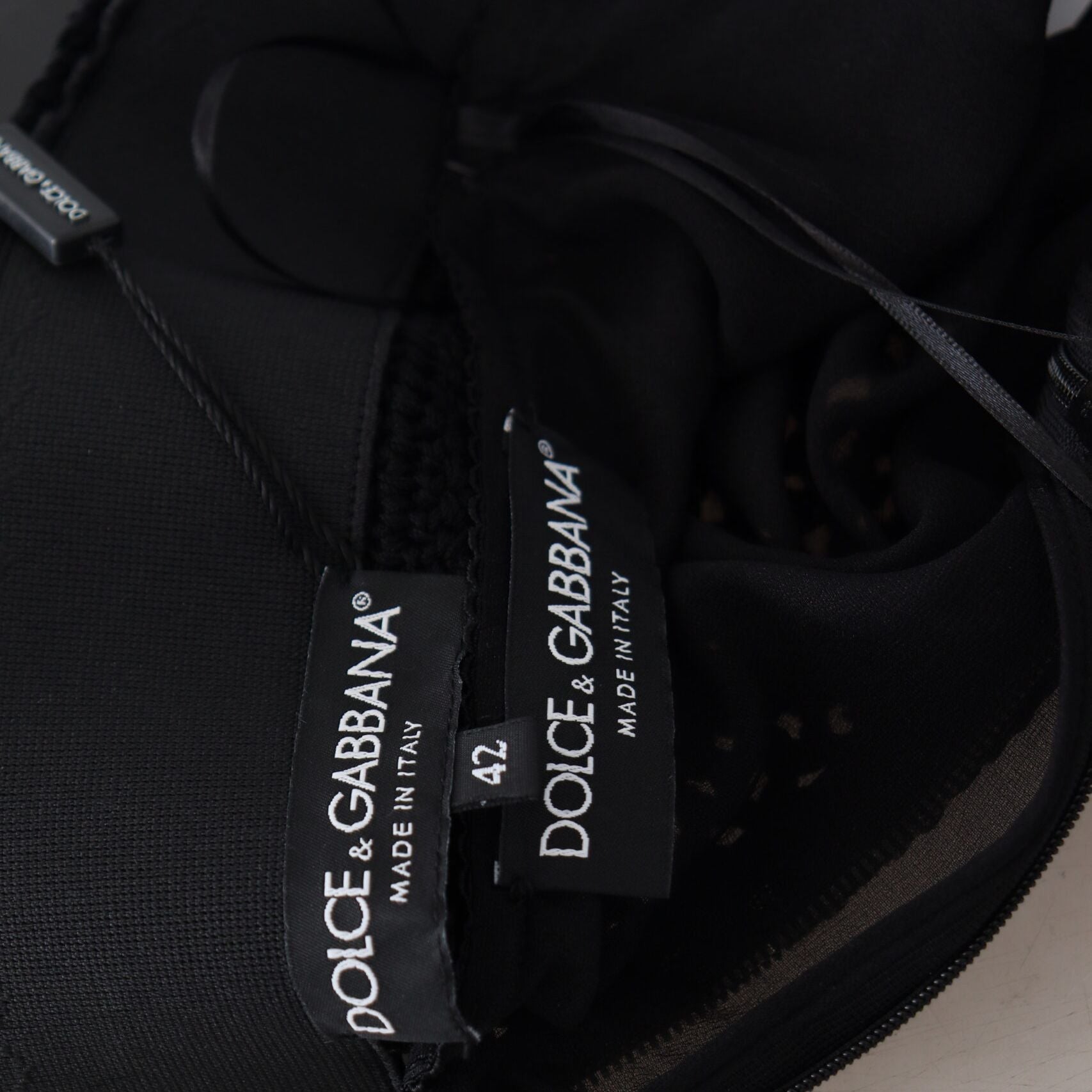 Dolce & Gabbana Black Knitted Cotton High Waist Mermaid Skirt