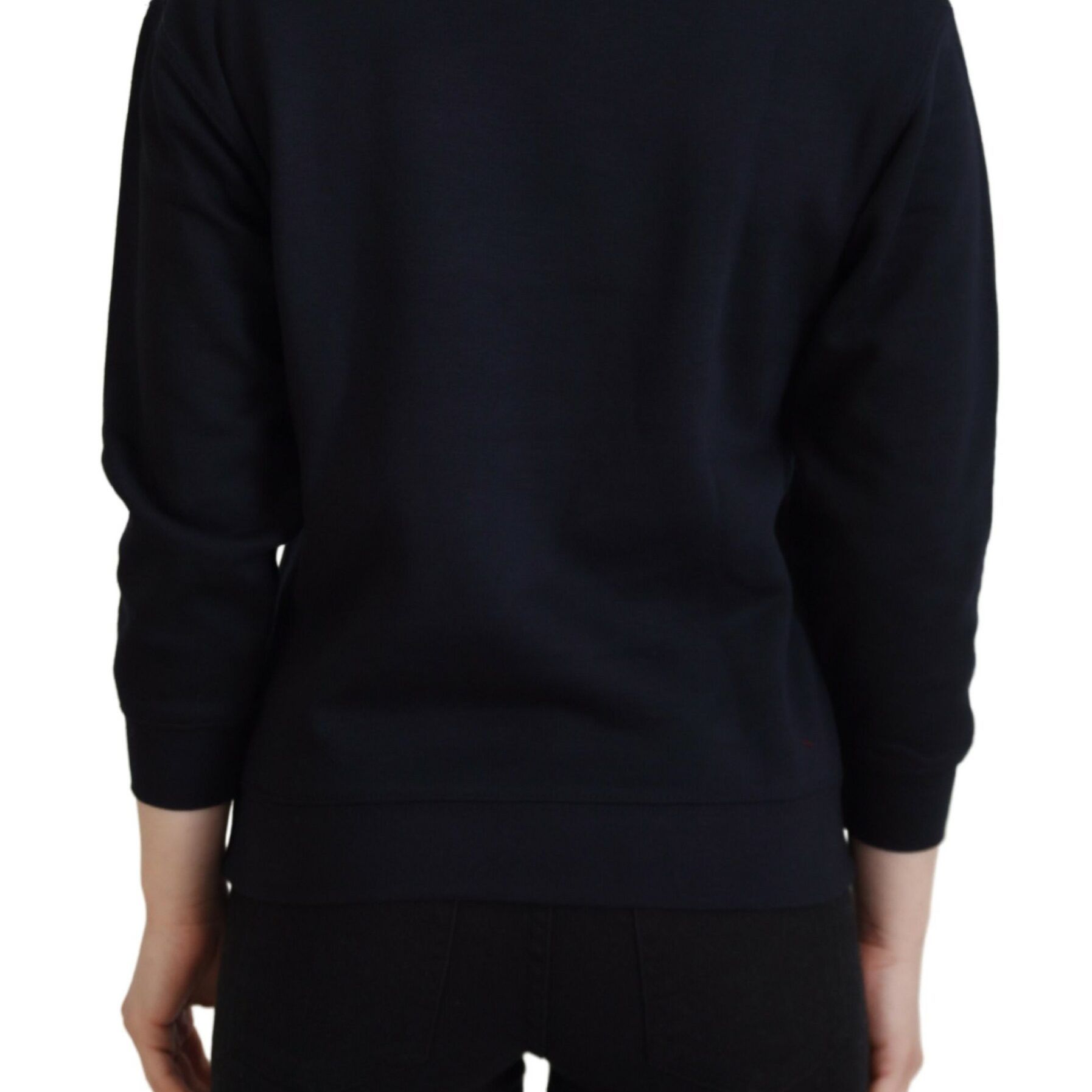 Philippe Model Black Printed Long Sleeves Pullover Sweater