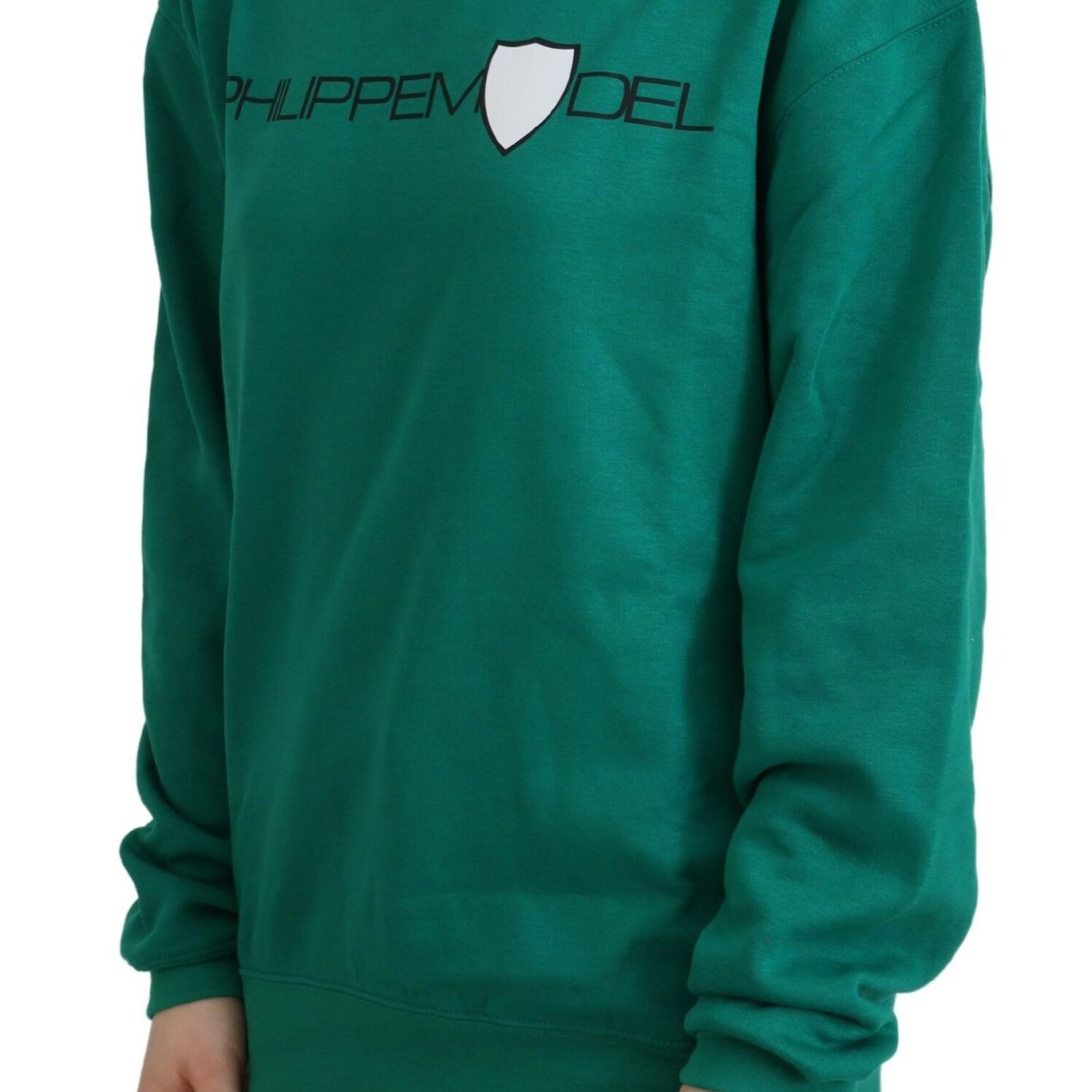 Philippe Model Green Printed Long Sleeves Pullover Sweater