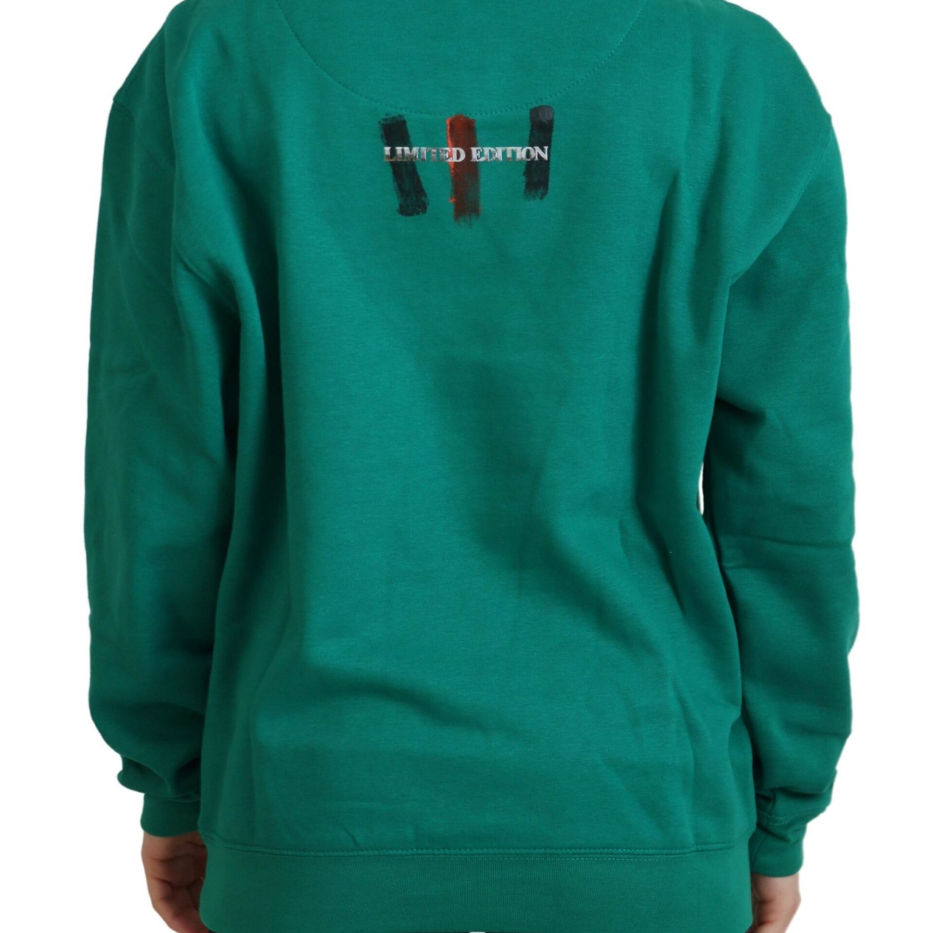 Philippe Model Green Printed Long Sleeves Pullover Sweater