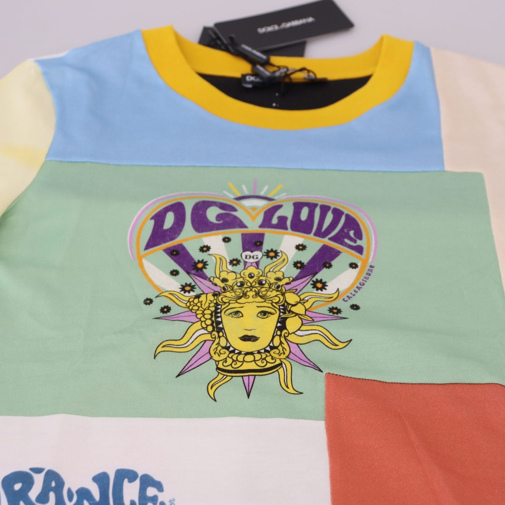 Dolce & Gabbana Multicolor Cotton DG Love Patchwork
