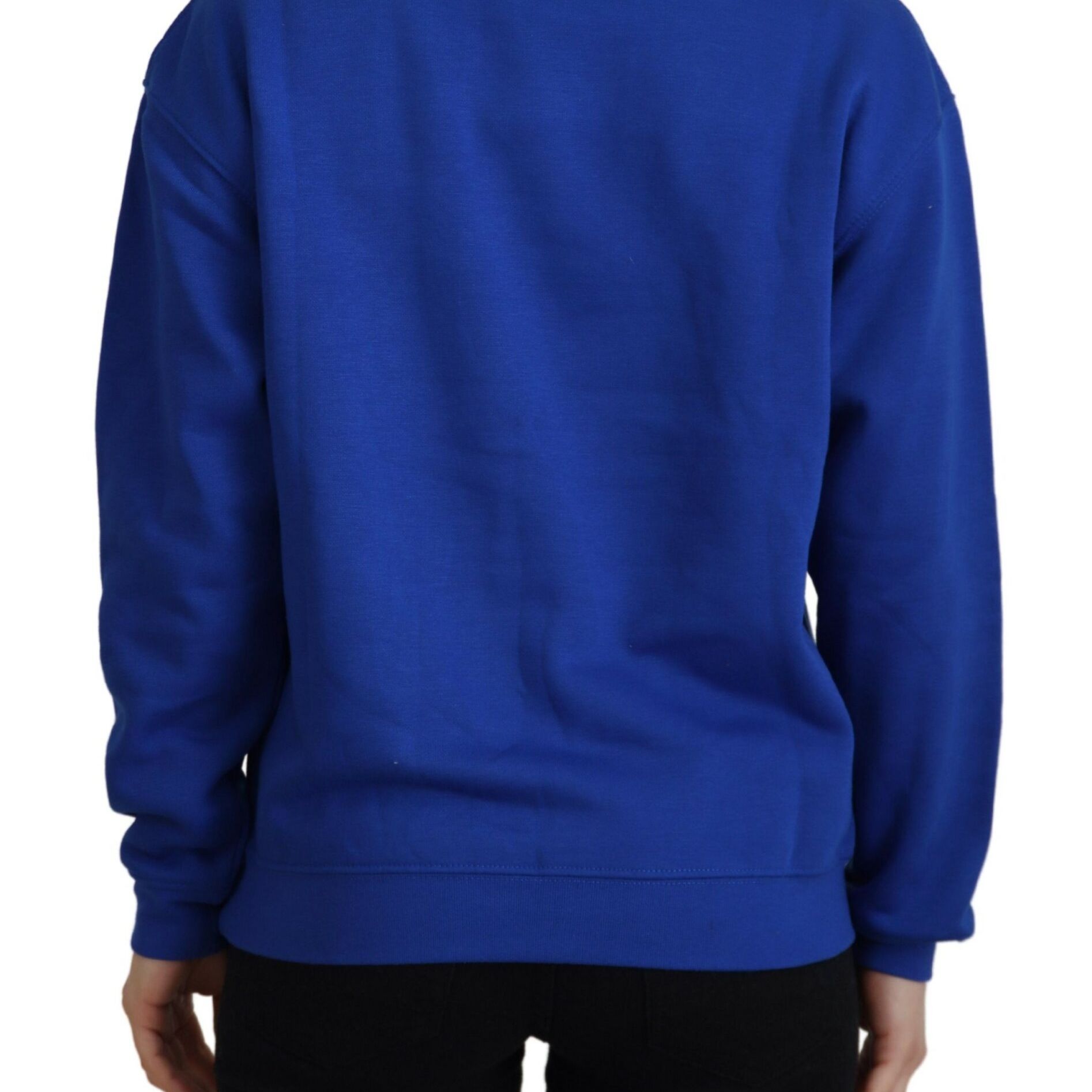 Philippe Model Blue Printed Long Sleeves Pullover Sweater