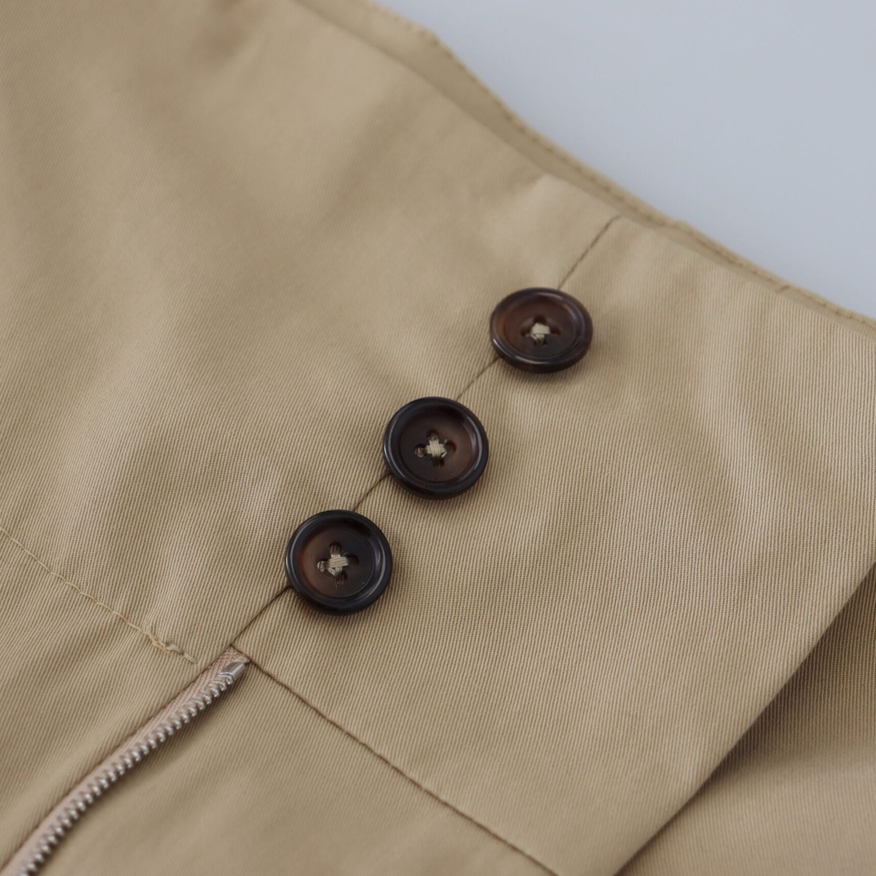 Dolce & Gabbana Brown Cotton High Waist Tapered Pants